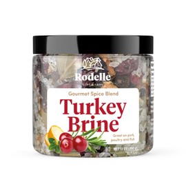 Rodelle Gourmet Turkey Brine, 13 Oz Jar, Good For One Turkey, Premium ingredients to Lock in Moisture | Turkey, Pork, Chicken, Fish