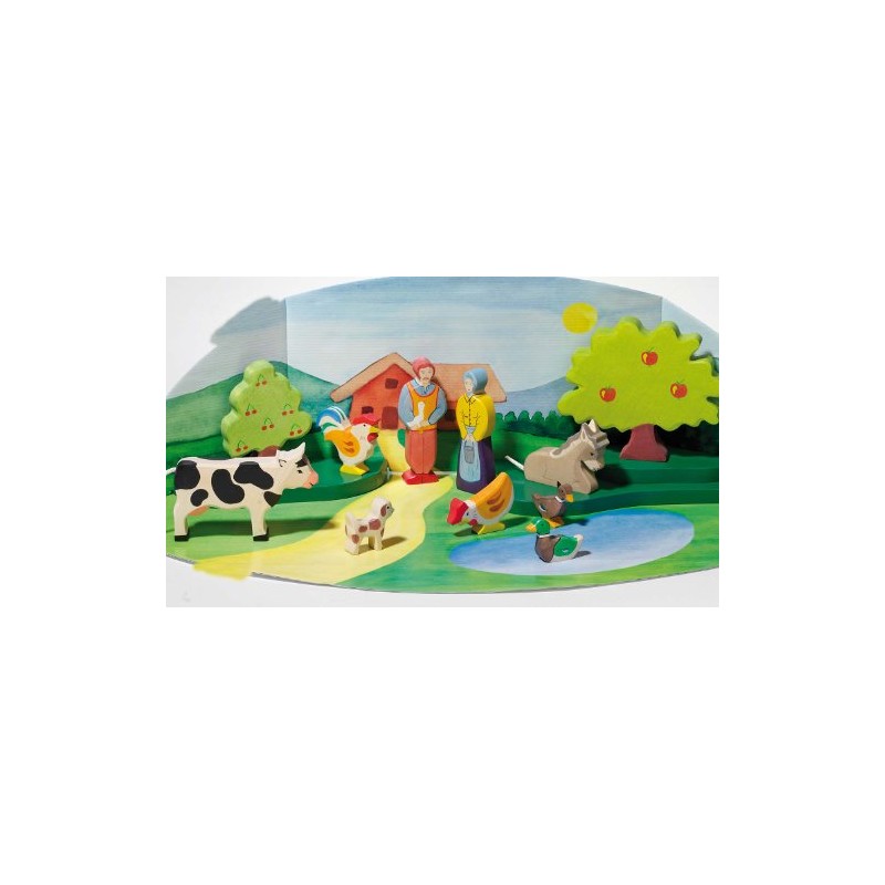 Holztiger 80003 Standing Cow Black