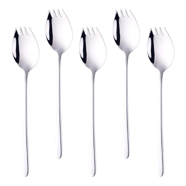 8.5-inch Wide 18/8 Stainless Steel Spoons Forks for Fruit, Salad