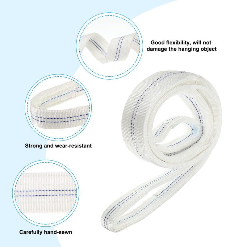 PATIKIL Lifting Slings Straps, 2 Pcs Polypropylene 6ft Heavy Web