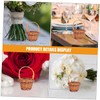 GANAZONO 12pcs Mini Shopping Basket Hand Woven Wood Baskets Mini