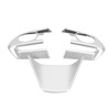 3pcs Steering Wheel Frame Cover Control Button Trim Set Fit