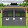 10ft x 12ft Gazebo Curtains,Privacy Replacement Sidewall with Roll-up Mosquito