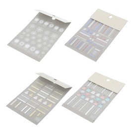 Healeved Nail Art Decor Christmas Nail Decals Fingernail Sticker DIY Manicure Durable Material Random Style