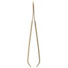 Pfeilring Tweezers Gold-Plated Offset in Blister Pack