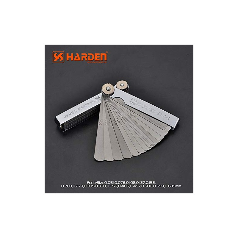 Vanderbilt Tool Co. Harden Feeler Gauge Set - 15 Blade