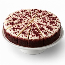 Andy Anand Sugar Free Red Velvet Cheesecake 9" | Diabetic-Friendly Indulgence, Amazingly Delicious | Freshly Made with California Cream Cheese, No Preservatives (2 lbs)