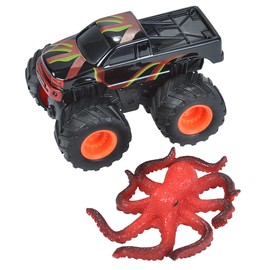 Wild Republic Octopus & Truck Adventure Playset, Gifts for Kids, Imaginative Play Toy, Aquatic, 2Piece Set