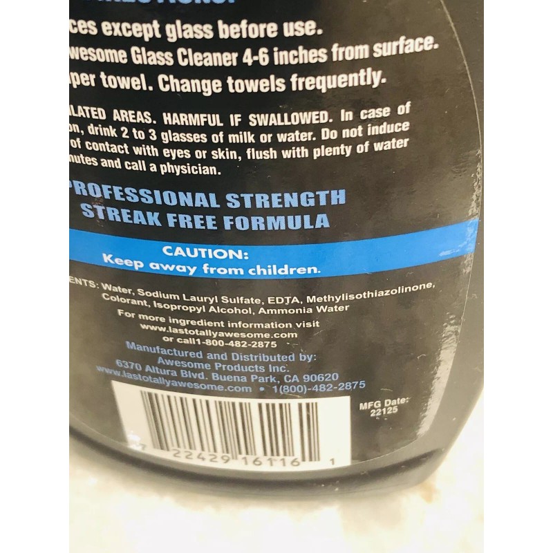 LA's Totally Awesome LA’s Totally Awesome Auto Glass Cleaner: 16