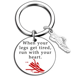 Cross Country Gifts for Runners Men Running Gifts Running Accessories for Men Runner Gift Track and Field Keychain Runners Gift for Marathon Fitness Gym Runner Inspirational Present for Male Females