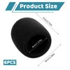 Microphone Cover, 6PCS Foam Mic Covers Black Microphone Windscreen Pop