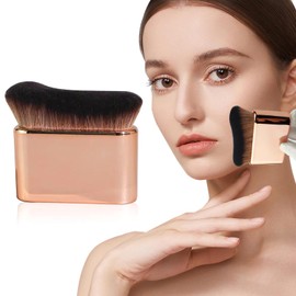 Professional Self Tanning Brush for Face & Body – Soft Fake Tan Brush Applicator, Portable Makeup Brush for Liquid Foundation, Tanner, Body Makeup