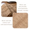 Fecialy Boho Table Runner Farmhouse Burlap Table Runners Woven Macrame