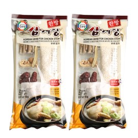 Surasang Samgyetang Herb Kit, Korean Ginseng Chicken Soup Ingredients, Rich and Deep Flavor, 3.17 Ounce