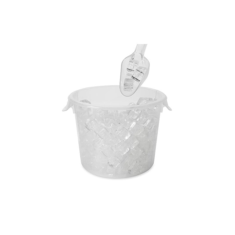 Rubbermaid Commercial 2882CLE Bouncer Bar/Utility Scoop, 6oz, Clear