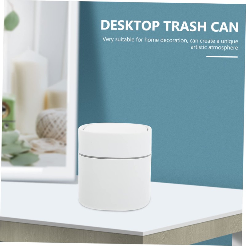 KOMBIUDA 1pc -lid Trash Can Desktop Waste Container for Home