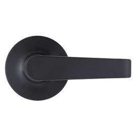 BRINKS Commercial - Light Duty Passage Door Lever, Matte Black Finish - Meets ANSI Grade 2 Standards and is ADA Compliant