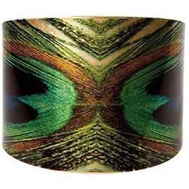 Beauty For You Peacock Tail Feather Wide Cuff Bracelet Vintage Jewelry,Irregular Open Cuff Bracelet,Adjustable Chunky Bangle (blue)