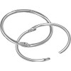 Heavy Duty Nickel Plated Metal Hinged Jailers Key Ring Book
