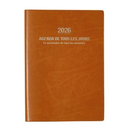 2026 Schedule Book, Starts from December 2025, Monthly Block, A5 Size, Anne de Paris Camel Marks, 26WDR-H01-CM