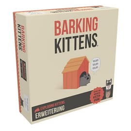 Exploding Kittens, Barking Kittens, Add-On, Party Game, Card Game, 2–5 Players, 7+ Years, 15+ Minutes of Playing Time, German Language