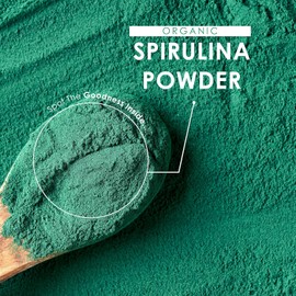 Alpha01 Organic Spirulina Powder 100g – 100% Cold Pressed – Resealable & Recyclable Pouch