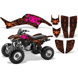 Wolfcore Decals, ATV Graphics Kit: Quad Stickers for Honda TRX 400EX (1999-2007), Featuring Circuit Breaker Design in Orange, Transform Your Ride with Cool ATV Stickers!