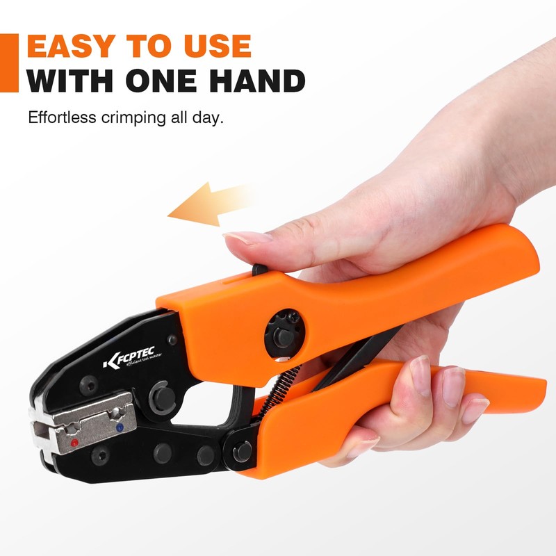 KF CPTEC Crimping Tool for Insulated Terminals Flat Connector 90°