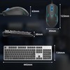 Camiysn Gaming Keyboard and Mouse, Black 104 Keys RGB and