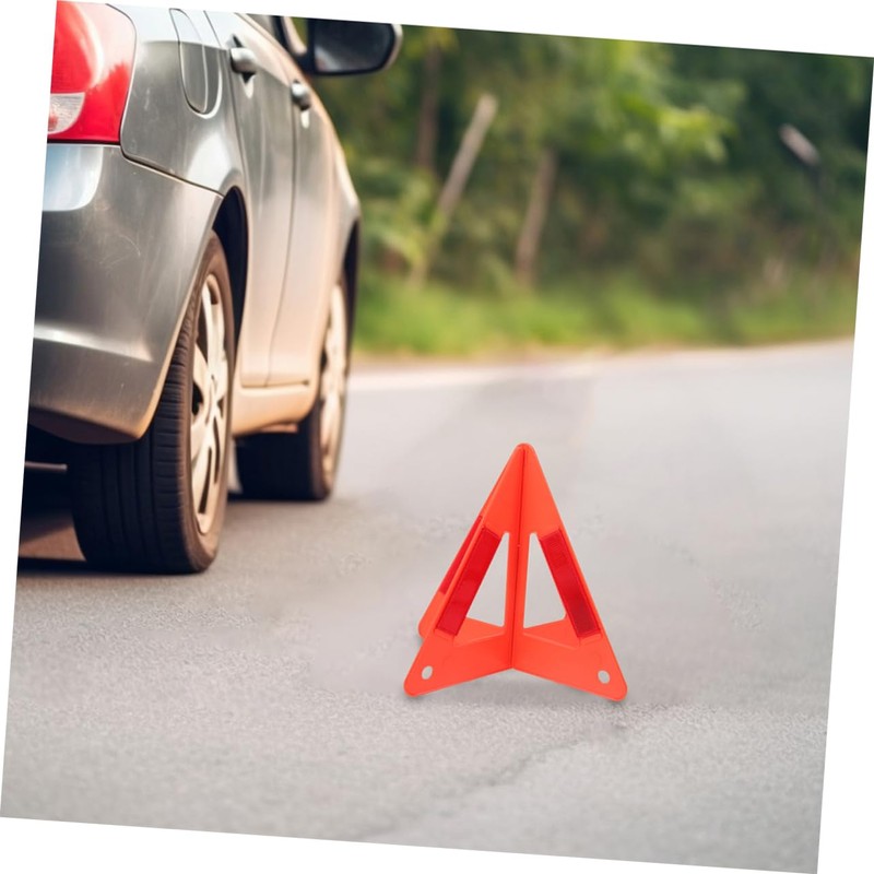 GLEAVI 3pcs Vehicle Roadside Safety Kit Reflective Warning Triangles Emergency