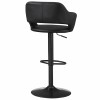 Monarch Bar Stool Swivel Bar Height Adjustable Metal Pu Leather
