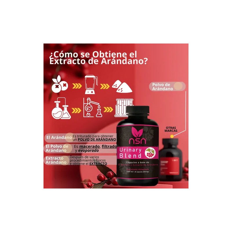 Suplemento En Cápsula Natural Smartnutrition Extracto De Arándano De Urinary