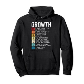 Growth Mindset Definition Positive Motivational Quote Saying Pullover Hoodie