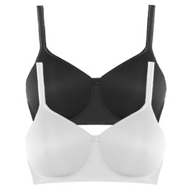 Anita Tonya 5706X Denture Bra with Cup Size 70-95 AA-E Pack of 2, Champagne/black