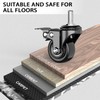 2 inch Casters Set of 4,Threaded Stem Caster Wheels -