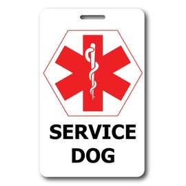 COOLHUBCAPS Service Animal ID Cards (1 (Set), Service Dog ID)