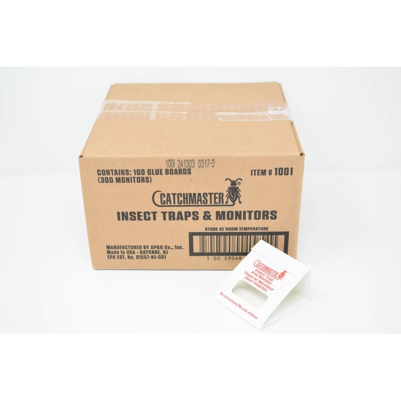 Catchmaster 100i Insect Glue Monitor 300 Pack (Case) Roach Ant