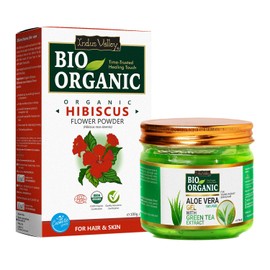 Indus Valley 100% Pure Aloe Vera Gel with Vitamin C & E for Skin & Hair | Non-Sticky Natural Aloe vera Gel - Soothes & Face Moisturizes, Irritated Skin Caused by Sunburn, Rashes (175Ml)