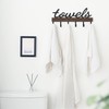 Dahey Small Towel Rack with 6 Hooks, Towel Holder Wall