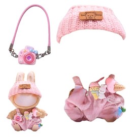 Doll Clothes, Matching Clothes for the Bubu Plush Toy, 17 cm Dress for Bububu Doll, Clothing Plush for Girls (C)