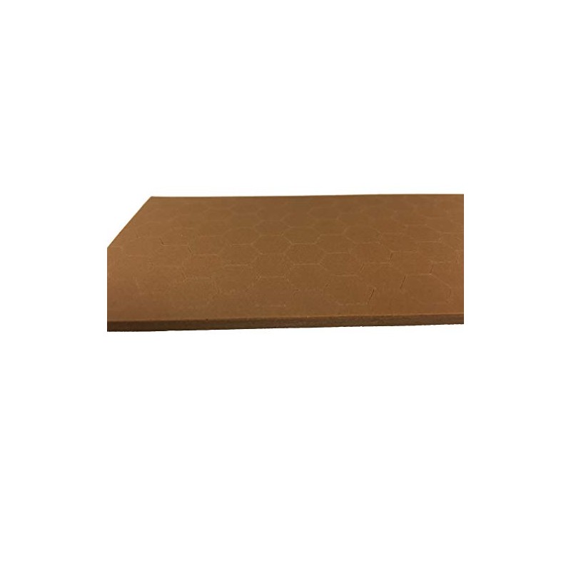 Self-Adhesive Hexagon Foam Cabinet Bumper Pads - Brown 210