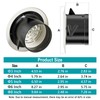 HG POWER 4 Inch Soffit Vent，Round Air Vent Cover with