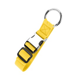 badbowl Luggage Strap, Jacket Holder, Adjustable, Free Hands, Suitcase, Hook, Bag, Closing Belt, Carrying Case, Convenient Goods, Jacket, Scarf, Lightweight, Business Trips, Travel Supplies (Yellow)