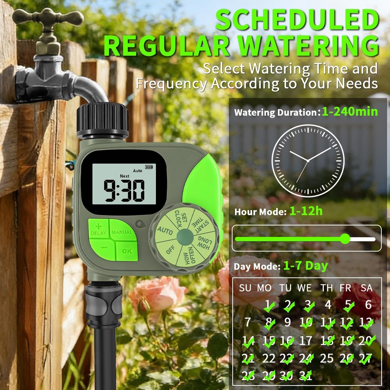 Sprinkler Timer for Garden Hose - Irrigation Timer for Outdoor
