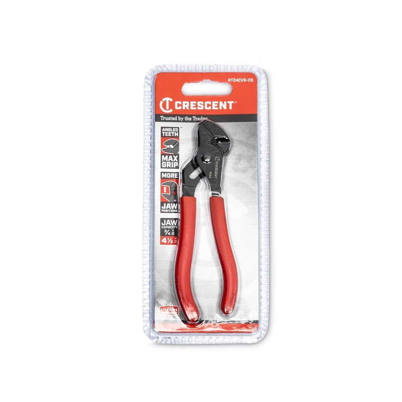 Crescent 4-1/2" Mini Dipped Handle Tongue and Groove Pliers |