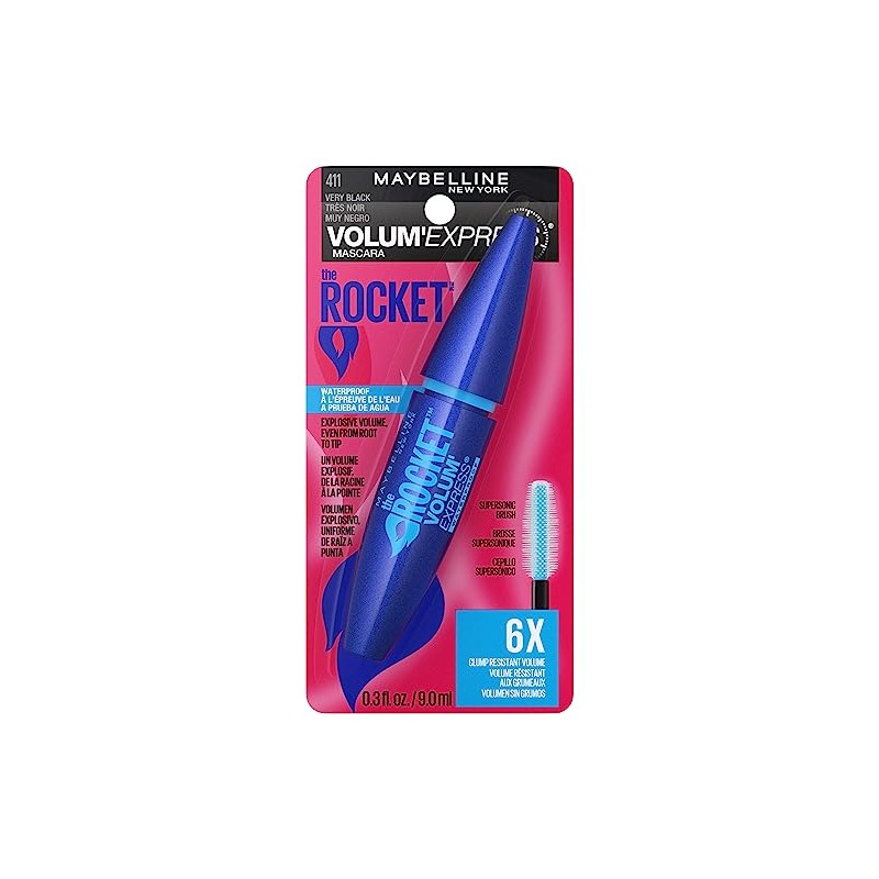 Maybelline K1219300 Mascara Volume Express The Rocket, color Negro