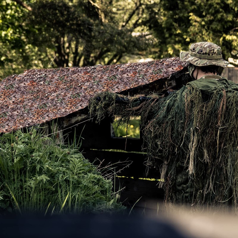 Senmortar Camo Netting, Bulk Roll Camouflage Netting 190T Tree 5