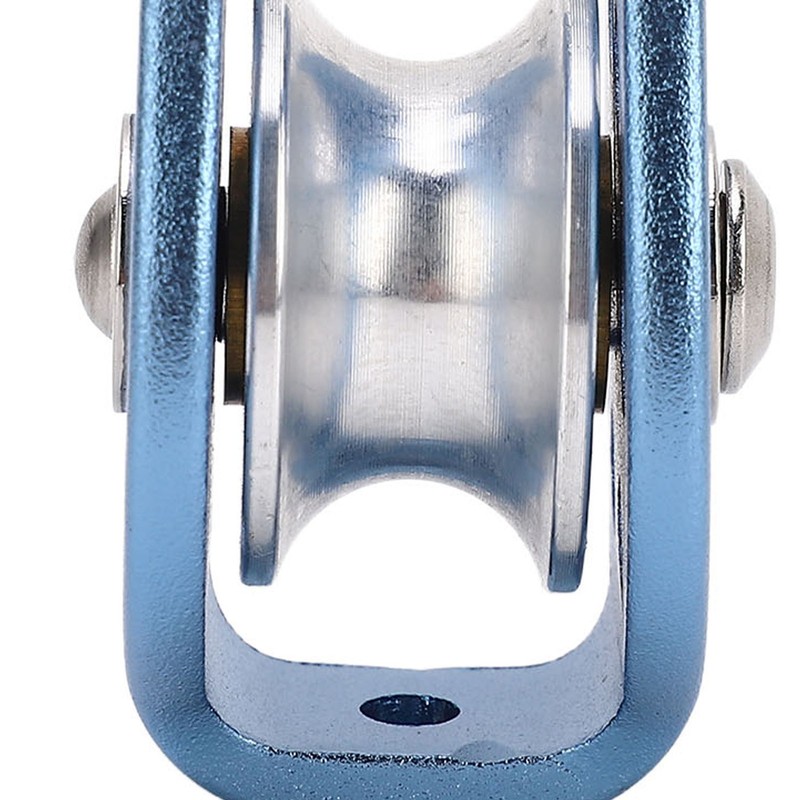 Climbing Single Pulley Al Mg Alloy Fixed Eye Single Rope