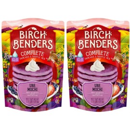 Birch Benders 2 Packs of Birch Benders Ube Mochi Complete Pancake & Waffle Mix 40 OZ EACH