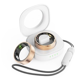 Jojovenusmall Smart Ring Health Tracker,Anillo Inteligente para Hombre,Health Rings for Women & Men,Long Lasting Batteries Sleep Ring (Black, 7)